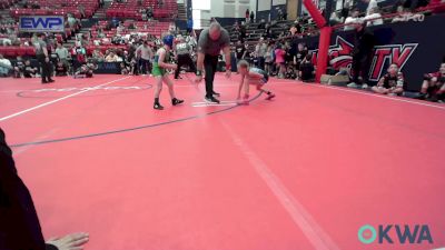 45 lbs 5th Place - Piper Norrell, F-5 Grappling vs Asher Allen, Blue Knights