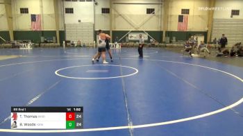 285 lbs Prelims - Tyler Thomas, Broken Bow High School vs Beau Woods, York High School