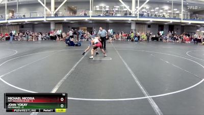 80 lbs Round 4 (8 Team) - Michael Nicosia, Mat Assassins Black vs John Yokay, MD Maniacs