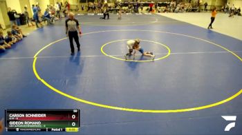 50 lbs Quarterfinals (8 Team) - Gideon Romano, LSH (LeSueur/Henderson) vs Carson Schneider, K-M
