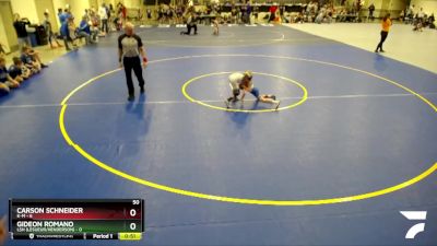 50 lbs Quarterfinals (8 Team) - Gideon Romano, LSH (LeSueur/Henderson) vs Carson Schneider, K-M