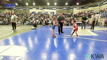 45 lbs Quarterfinal - Kasen Jones, Kingfisher YellowJackets vs Ella Weldon, Noble Takedown Club