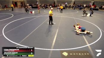 121 Championship Bracket Quarterfinal - Grayson Eggum, St. Thomas Academy vs Titan Friederichs, Watertown-Mayer