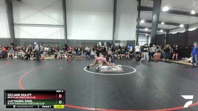 152 lbs Round 1 - Za`Lane Hulitt, Bear Claw Wrestling Club vs Lucyanna Dahl, Blaine Barracudas Wrestling Club