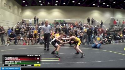 85 lbs Placement (4 Team) - Bronson Butts, Hudson Black vs Mason Aluia, South Lyon Matcats