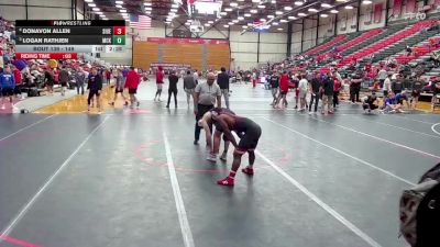 149 lbs Quarterfinal - Logan Rathjen, McKendree vs Donavon Allen, SIU Edwardsville