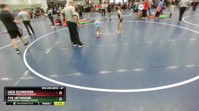 67 lbs Cons. Round 3 - Tye Heysinger, McDominate Training Center vs Jack Schweizer, Askren Wrestling Academy