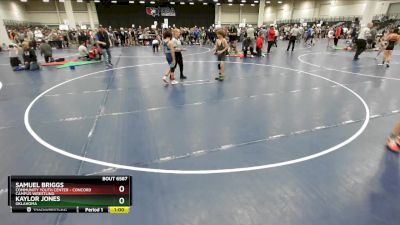 88 lbs Cons. Round 4 - Samuel Briggs, Community Youth Center - Concord Campus Wrestling vs Kaylor Jones, Oklahoma