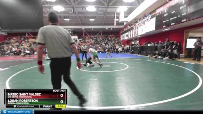 115 lbs Quarterfinal - Mateo Saint Valdez, Las Lomas High School vs Logan Robertson, Eureka High School