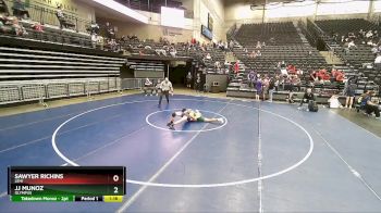 109 lbs Quarterfinal - Sawyer Richins, Lehi vs Jj Munoz, Olympus