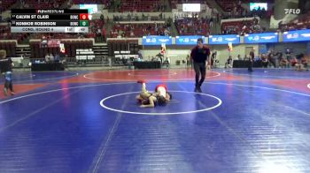 58 lbs Cons. Round 4 - Calvin St Clair, Snake River Youth Wrestling Cl vs Konnor Robinson, Butte Wrestling Club