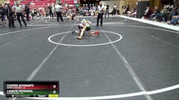68 lbs Round 1 (6 Team) - Cooper Schwartz, Kansas Mayhem vs Landon Edwards, SlyFox Black
