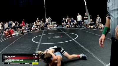 88 lbs Round 7 (8 Team) - Rylen Wax, POWA vs Jackson Pressman, Dirty Jersey