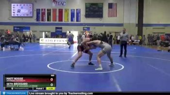 165 lbs Semifinal - Seth Brossard, University Of Wisconsin-La Crosse vs Matt Rogge, Augsburg University