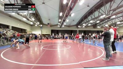 121 lbs Rr Rnd 7 - Coleson Popeskic, Washington Twp. Minutemen MS vs Brayden Inman, Revolution Wrestling Club