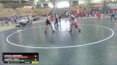 220 lbs Cons. Round 3 - Steven Anderson, Houston Mustangs Youth Wrestling vs Gabriell Ayaia, Higher Calling Wrestling Club