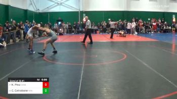 120 lbs Consolation - Kevin Pina, Danbury vs Cameron Catrabone, Williamsville North-east