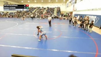 135 lbs Semifinal - Jaylah Valdovinos, Madera Grapplers vs Jessica Lecesse, South Torrance