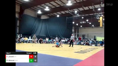 82 lbs Quarterfinals (8 Team) - Fern Jewett, Black Mambas vs Piper Weaver, Missouri BattleGear White