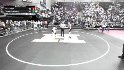 5A 113 lbs Champ. Round 1 - Conley Evans, Box Elder vs Kai Cook, Viewmont