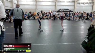 90 lbs Round 1 (4 Team) - Grace Vance, Metro All Stars vs Megan Cassidy, Bad Bass