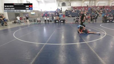 95 lbs Champ. Round 3 - Mi-Na Maya, Mat Demon Wrestling Club vs Arleth Leon, Titan Mercury Wrestling Club