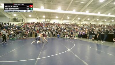 132B lbs Champ. Rd Of 32 - John Borrowman, Timpanogos vs Malcolm Jensen, Jordan