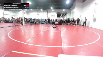 88 lbs Braylen Stewart, Ohio Scarlet vs Christopher Baldo, New Jersey