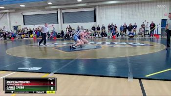 197 lbs Cons. Semi - John Santowski, Washington & Lee vs Gable Crebs, Lycoming