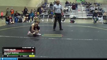 82 lbs Cons. Round 2 - Marin Miller, Big Rapids Wrestling Academy vs Bradley Burtch, NBWC