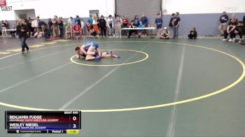 150 lbs Cons. Semi - Benjamin Fudge, Anchorage Youth Wrestling Academy vs Wesley Niegel, Interior Grappling Academy