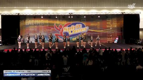 Legendary Athletics - Ambition [2025 L3 Junior - D2 Day 2] 2025 Spirit Cheer Dance Grand Nationals & Cheer Nationals