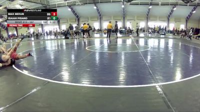 157 lbs Quarterfinal - Max Nevlin, Unattached vs Isaiah Pisano, UPJ