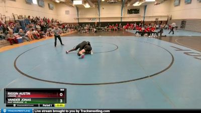 165 lbs Round 1 (10 Team) - Riggin Austin, Laramie vs Vander Jonas, East Renegade