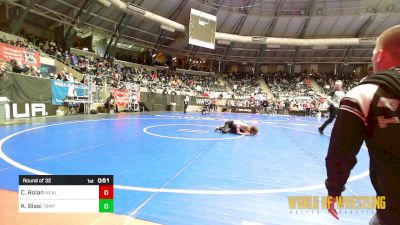 85 lbs Round Of 32 - Creed Rolan, Mcalester Youth Wrestling vs Kodiak Blasi, Triumph Wrestling Club