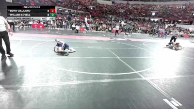 69 lbs Cons. Round 4 - Boyd Gilliland, LAW vs William Lovell, Monona Grove/McFarland Wrestling Club