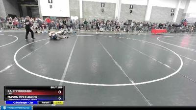 138 lbs Champ. Round 2 - Kai Pyykkonen, LAW vs Mason Boulanger, Team Nazar Training Center