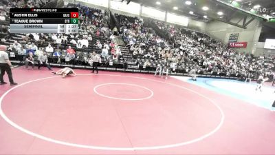 6A 144 lbs Semifinal - Teague Brown, Syracuse vs Austin Ellis, Davis