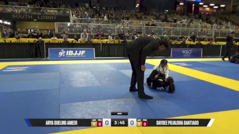 Saydee Pilialoha Santiago vs Arya Sueling Ameer 2025 Pan Kids Jiu-Jitsu IBJJF Championship