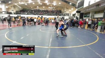 125 lbs 5th Place Match - Jedsen Aldrich, Middleton vs Mathias Dalton, Emmett