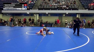74 lbs Cons. Quarters - Braxton Irvine, Immortal Athletics WC vs Jaxsyn Walk, Immortal Athletics WC