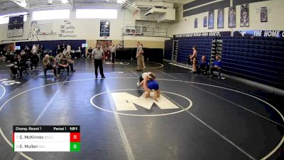 127 lbs Champ. Round 1 - Connor McKinney, Beaver County Christian School vs Eli Mullen, North Star Hs