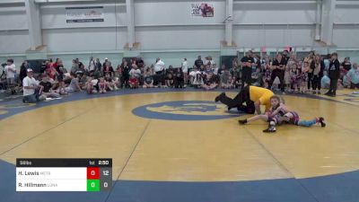 56 lbs Round 1 - Huntlie Lewis, Metro All-Stars vs Raelynn Hillmann, Lunatics