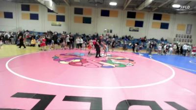 49-53 lbs Champ. Round 1 - Wrenley Reynolds, 208 Badgers Wrestling Club vs Leah Collins, Fighting Squirrels Wrestling Club