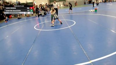 80 lbs Quarterfinal - Sawyer Isaacson, 2TG vs John Dennis, Pioneer Wrestling Club