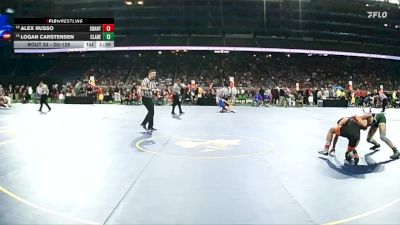 D3-126 lbs Champ. Round 1 - Logan Carstensen, Clare HS vs Alex Russo, Grant