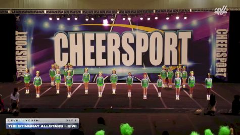 The Stingray Allstars - Kiwi [2025 L1 Youth Day 1] 2025 CHEERSPORT Cartersville Classic
