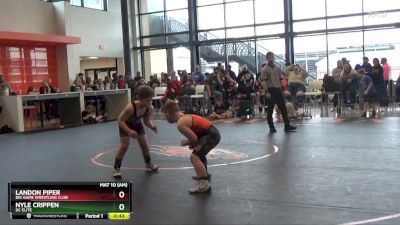 B-22 lbs Cons. Round 1 - Landon Piper, Big Game Wrestling Club vs Nyle Crippen, DC Elite