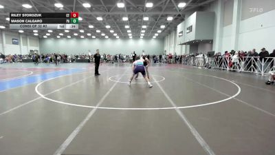 160 lbs Consi Of 32 #2 - Riley Storozuk, CT vs Mason Calgaro, PA