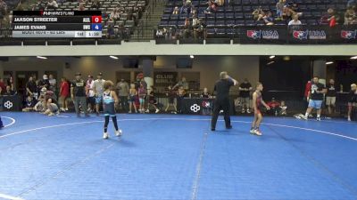63 lbs Cons. Semis - Jaxson Streeter, Alpha Elite vs James Evans, Bartlesville Wrestling Club